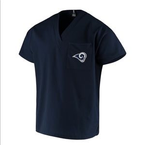 LA Rams Scrubs Top